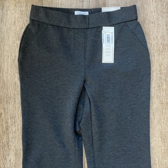 Charter Club Ponte Knit Pants Gray Small - Picture 2 of 5